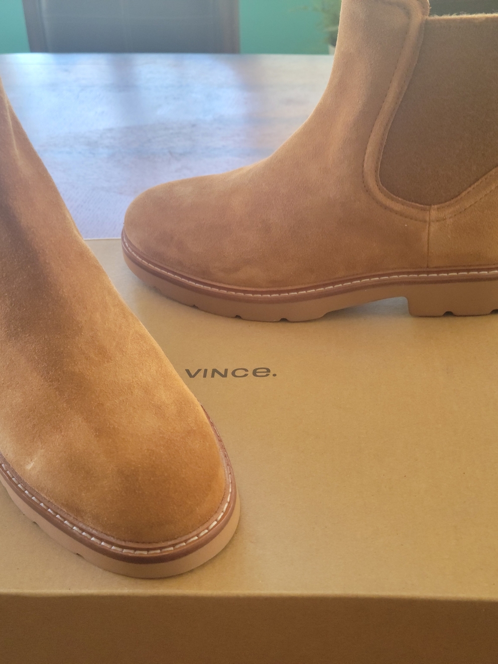 Vince Tan Suede Chukka Boots